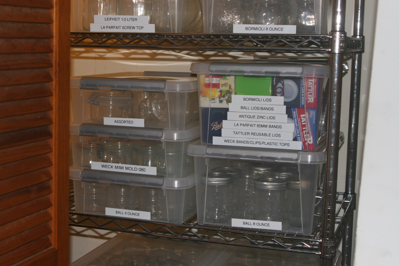 Lucindaville Canning Jar Closet