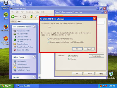 Learn how to hide files and folders in windowsXP step11 Learn how to hide files and folders in windowsXP step11