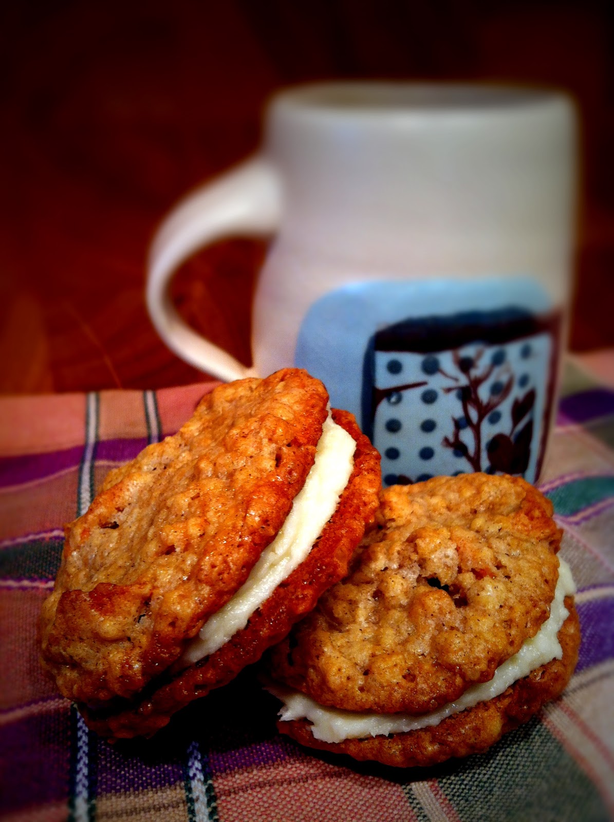 Mint Green Apron Apple Oat Cookies with Maple Buttercream