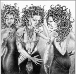 Medusa, Stheno and Euryale: The Gorgons - Mythological Bestiary #08 See U  in History 