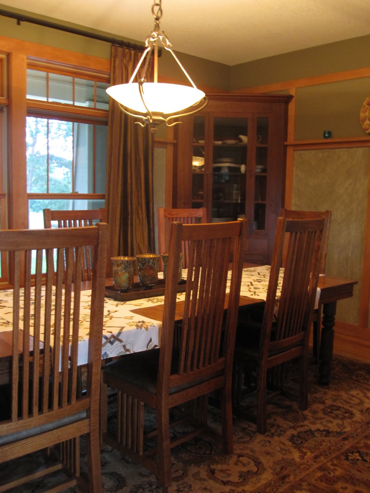 Color Me Lovely Arts and Crafts Dining Room Completed!