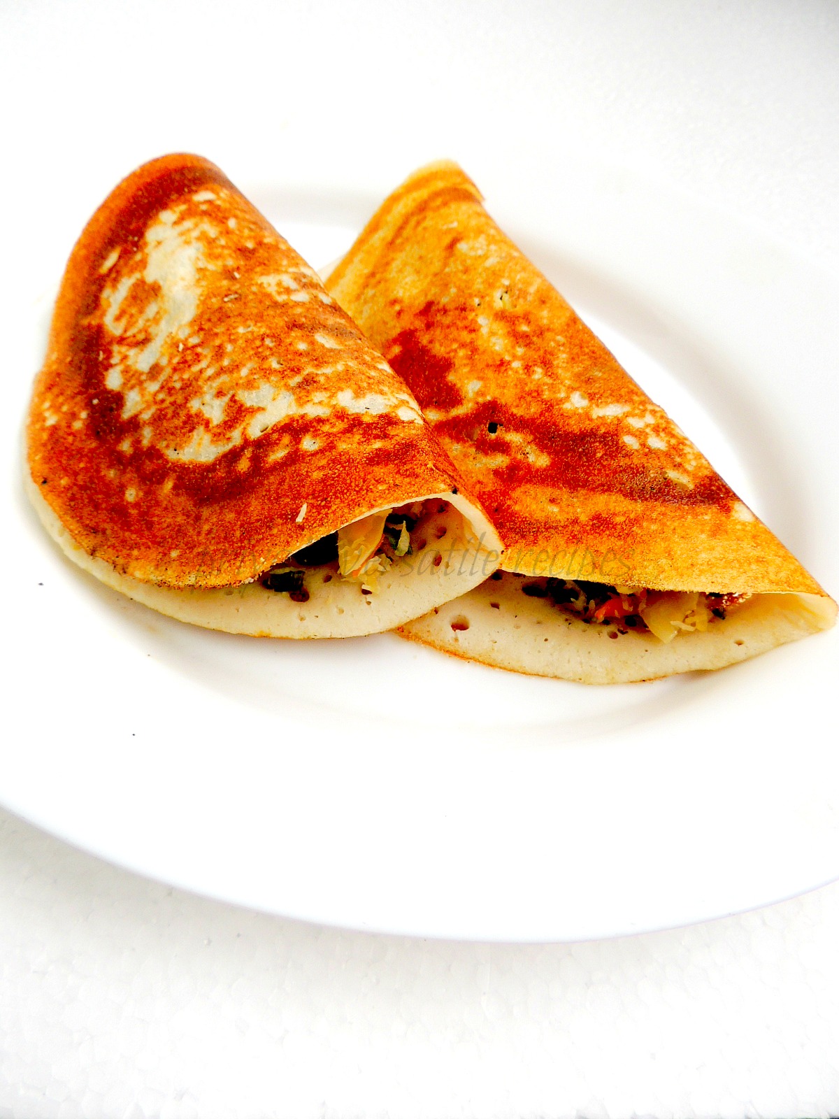 Priya's Versatile Recipes Mixed Vegetable Masala Dosa