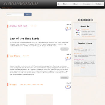Standardized blogger template. free blogspot template seo optimized