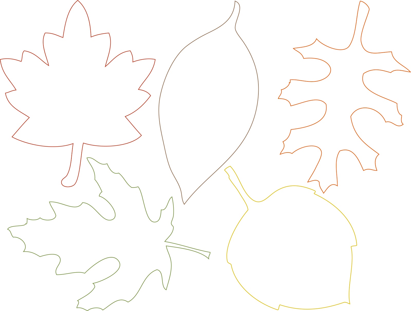 Coloring Pages Of Leaves | Coloring Pages Gallery