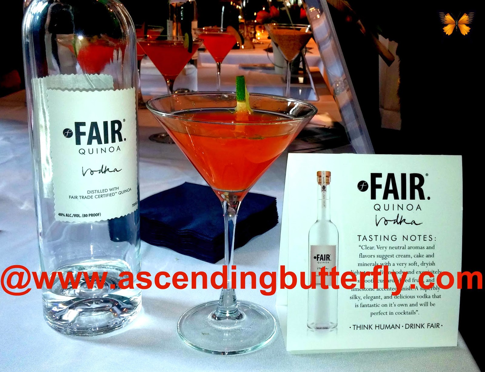 Fair Spirits. Fair Trade. FAIR Quinoa Vodka at BeautyPress Spotlight Day February 2014