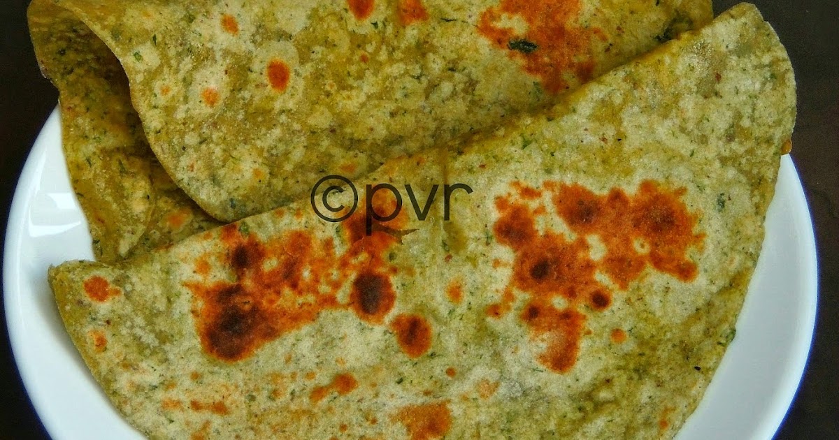 Priya's Versatile Recipes Coriander & Coconut Milk Paratha