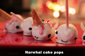 Narwhal cup cakes
