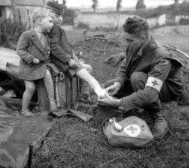 Soldado WJ CURTIS Royal Canadian Army Medical Corps (RCAMC) Francia (19/06/1944)