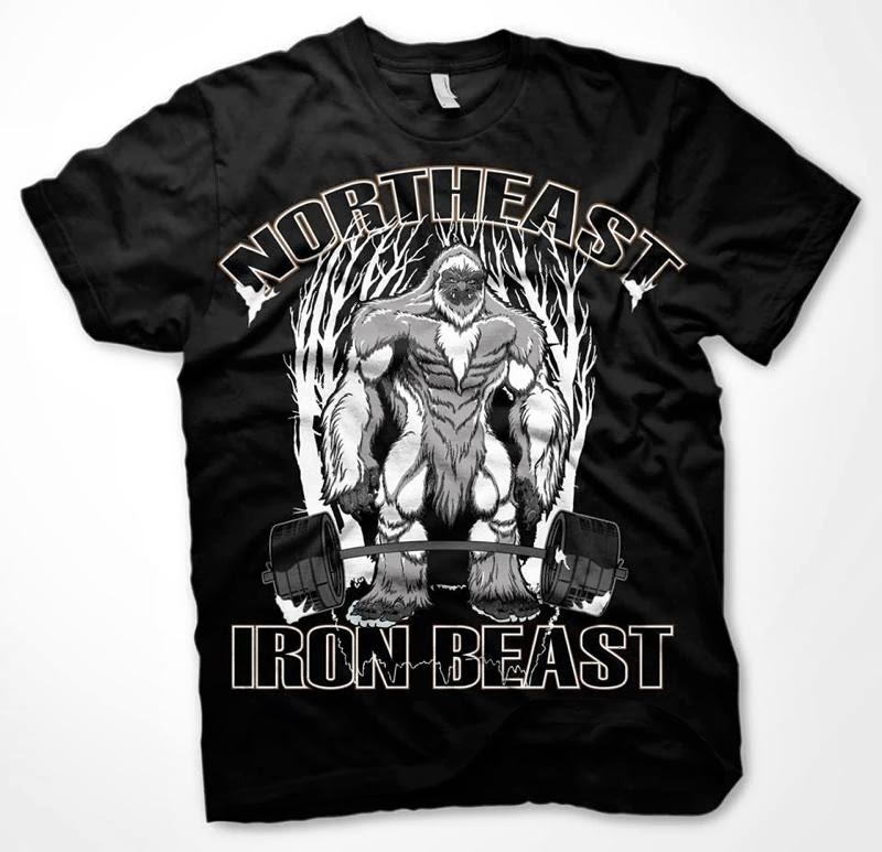 Northeast Championship Powerlifting North East Iron Beast TShirts