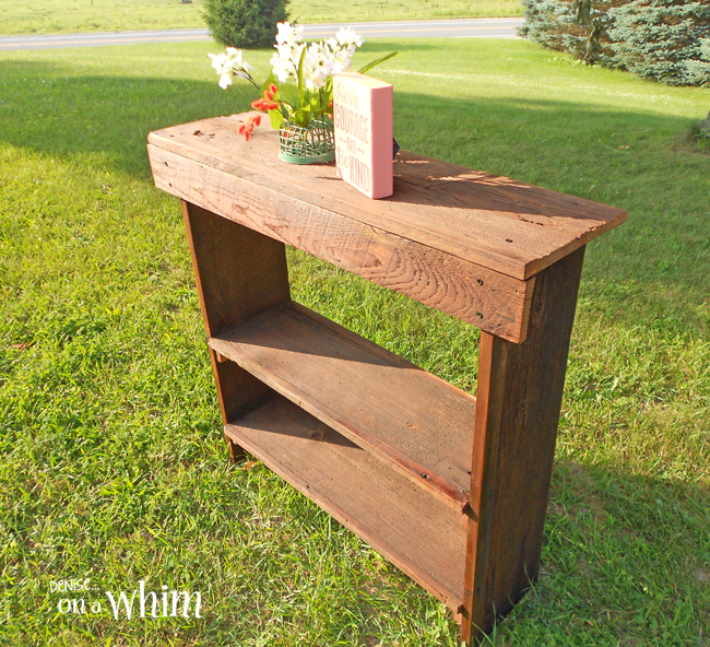 denise...on a whim Reclaimed Wood Entry Table