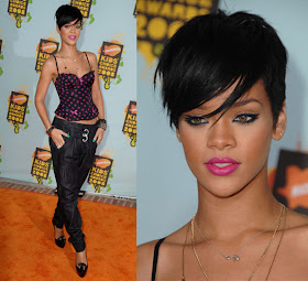 Inasaqoz Rihanna Short Hairstyles Back