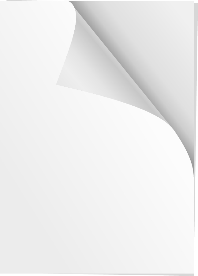 コーナーが捲れた紙のクリップアート Paper Corner clip art イラスト素材 ai eps イラストレーター