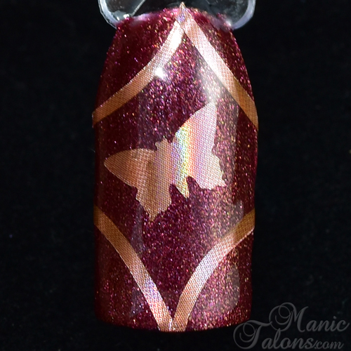 Craft Punch Butterfly with Empower Nail Art Copper Film