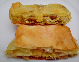 Paquetitos de Pasta Filo con Setas, Tofu y Almendra