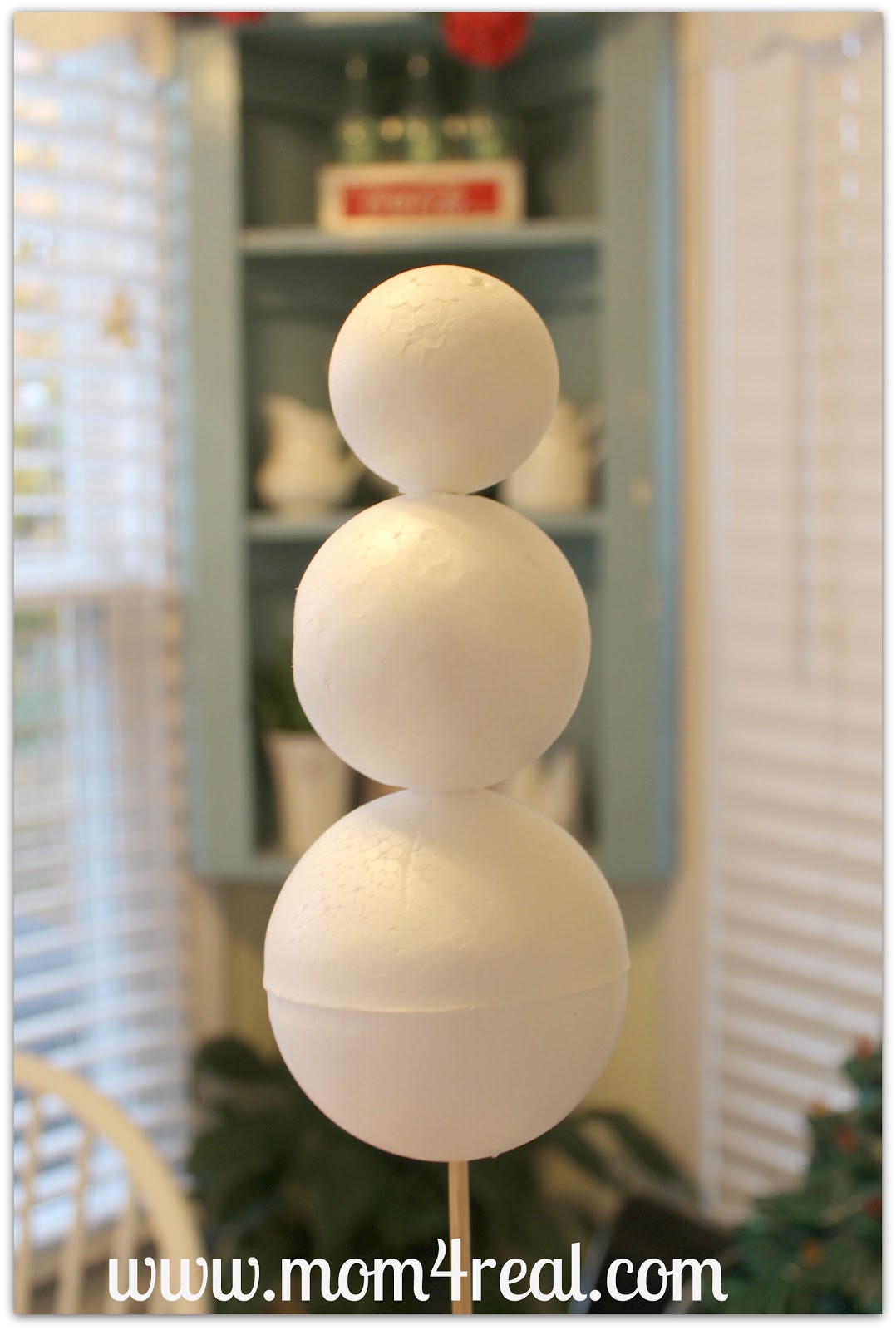 Make A Snowman With Styrofoam Mom 4 Real