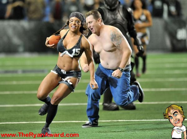 Half naked Football player Half naked Football player