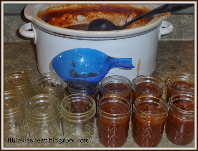 {I Think I Can}:  Cranapple Butter (Overnight in the Crockpot)---COOKS WHILE YOU SLEEP!  Makes the house smell amazing!