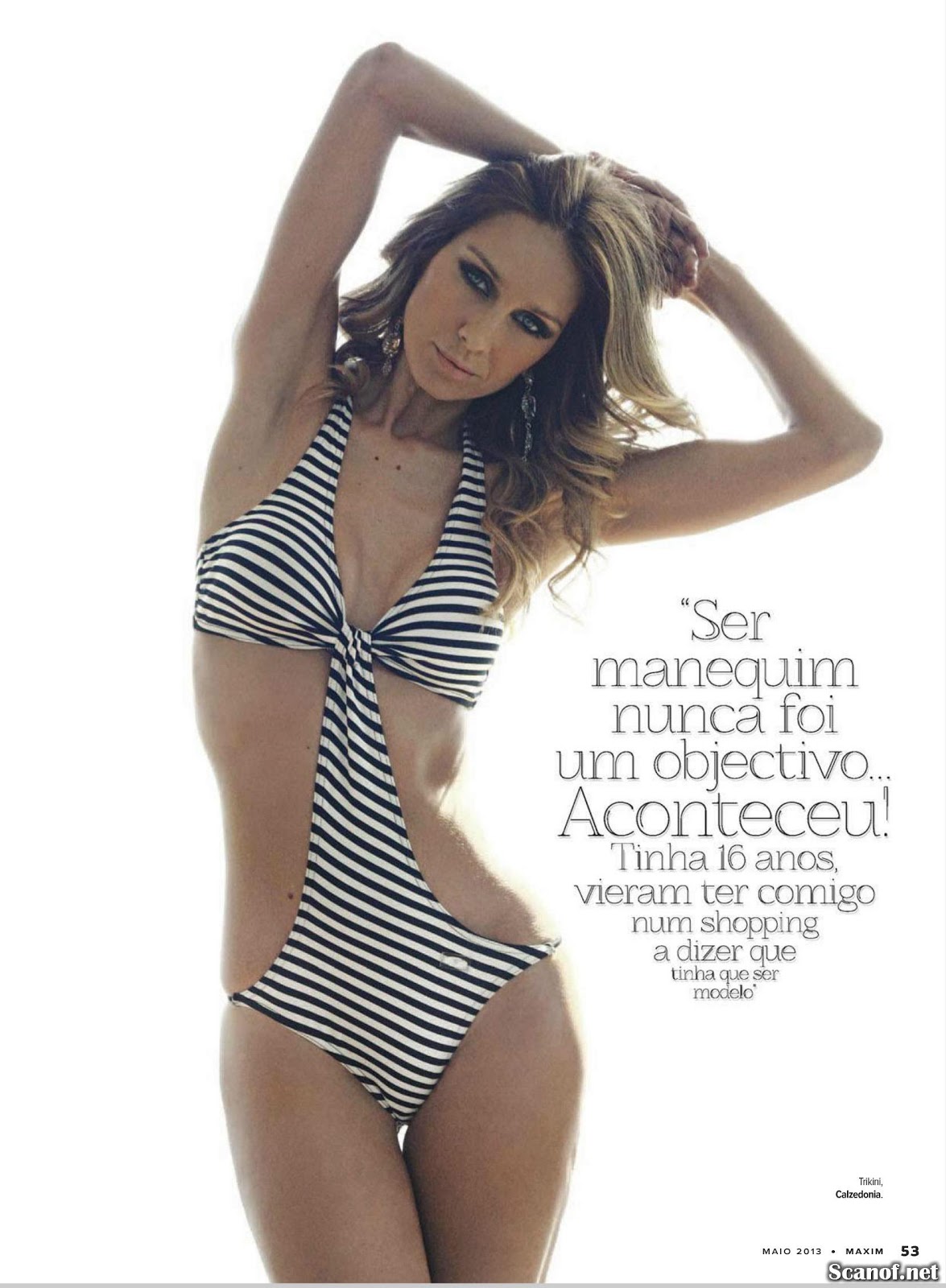 Fotos Andrea Teles portada de revista Maxim Mayo 2013 Portugal