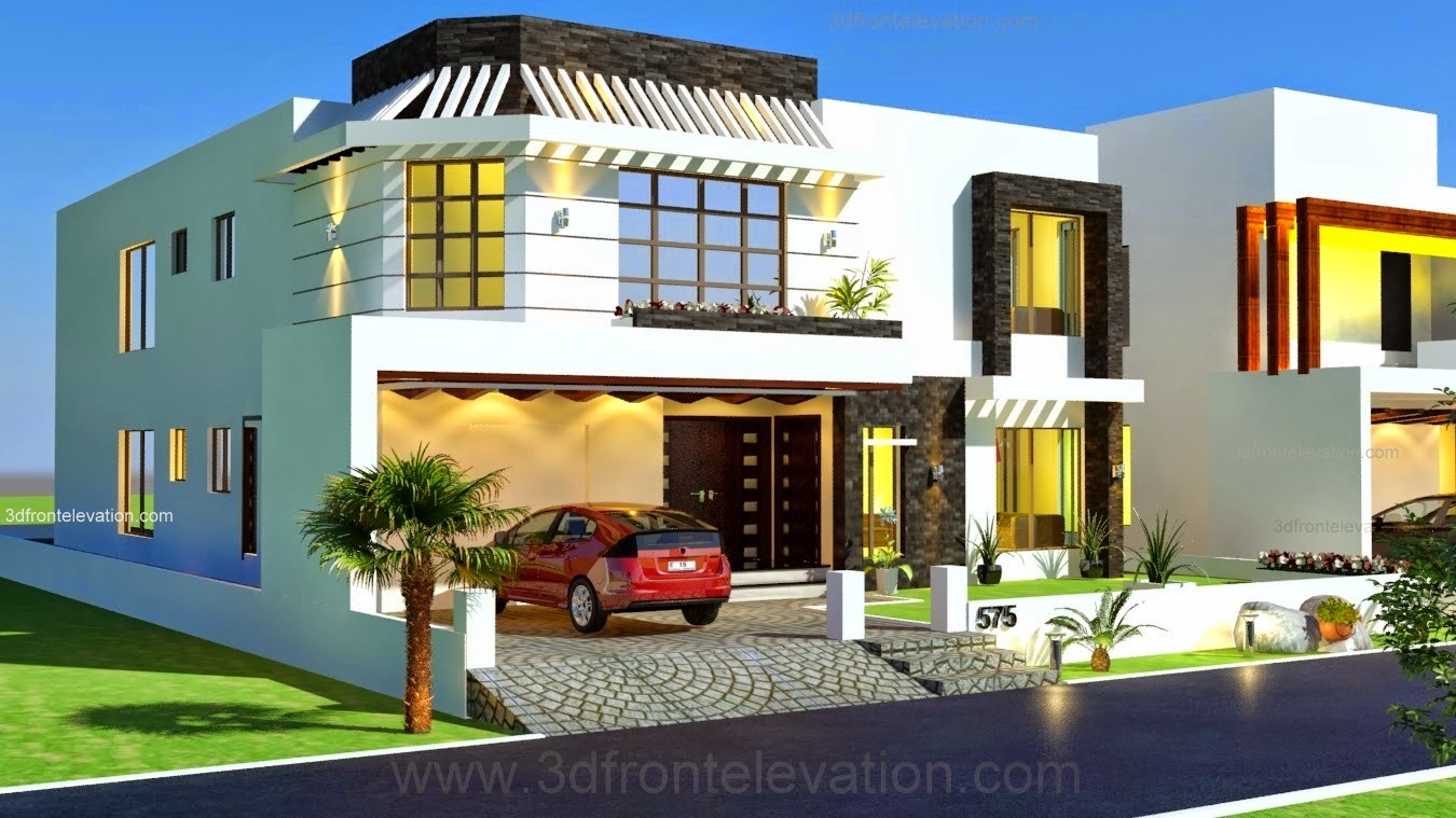 3D Front Elevation.com: 1 Kanal House Drawing,Floor Plans,Layout-House