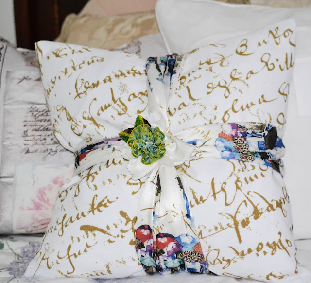 A SCRAPBOOK OF INSPIRATION Embellish your Throw Pillows for Spring