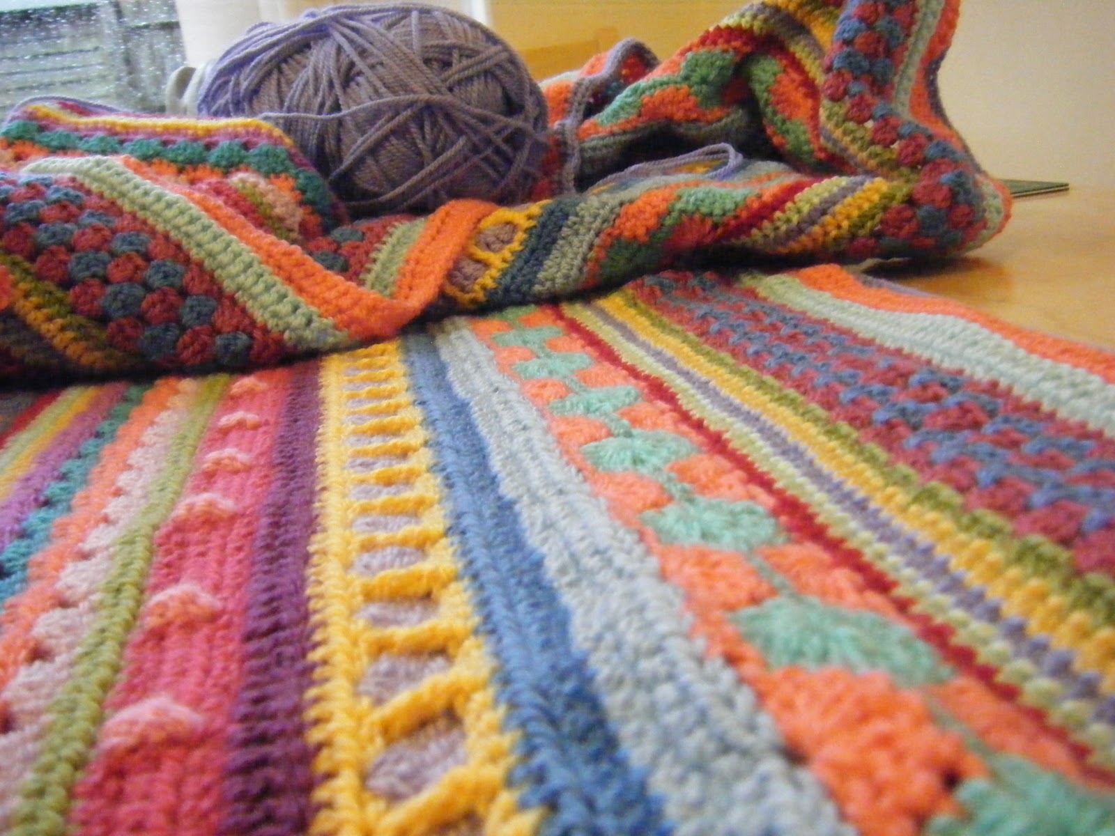 Henry's Shed Mixed stitch blanket update