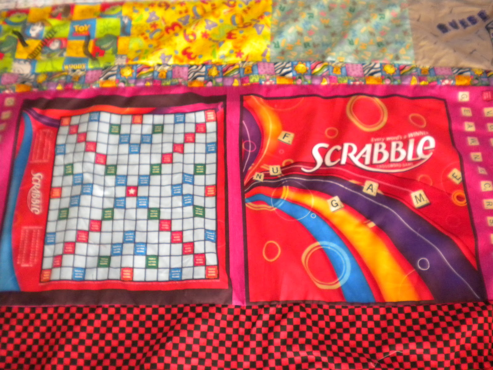 Scrabble Fabric