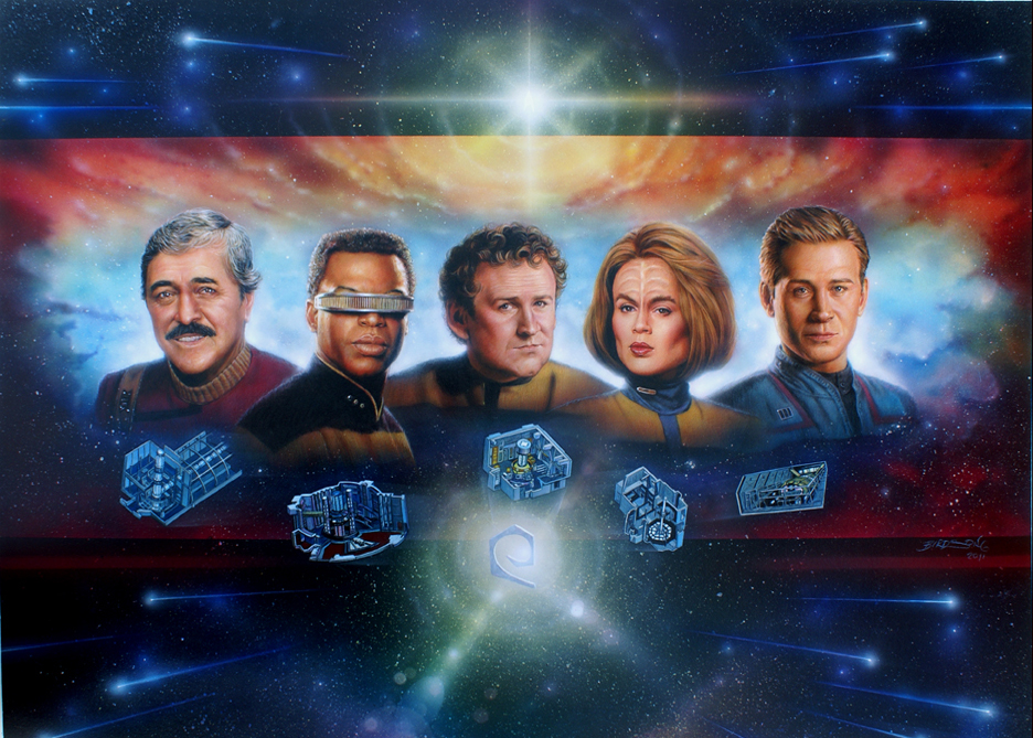 Artworks and Illustrations Star Trek Engineers... from all the shows