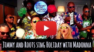Watch Jimmy Fallon, Roots and Madonna sing the classic Holiday track on the tonight show via geniushowto.blogspot.com amazing music videos and singers