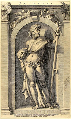 Saturne par Polidoro da Caravaggio au XVIe siècle