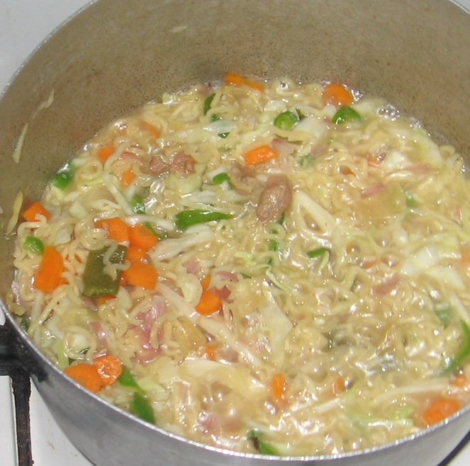 Shredded Chicken Gravy Noodles With Some Sauce