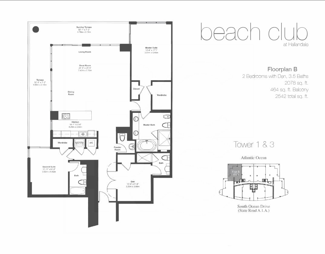 The Beach Club in Hallandale Beach The Beach Club in Hallandale Beach FLOORPLANS