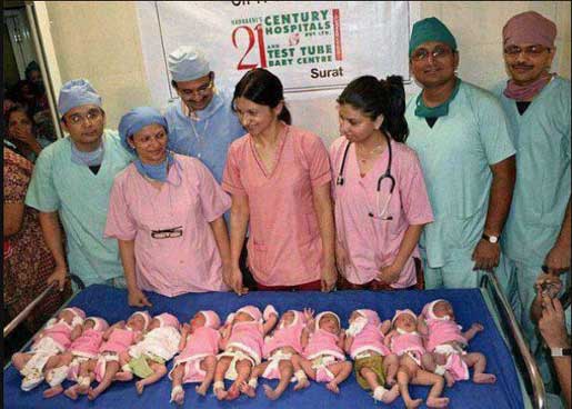 Truth behind the story of a mother who gave birth to 11 babies at a time was revealed! Truth behind the story of a mother who gave birth to 11 babies at a time was revealed!