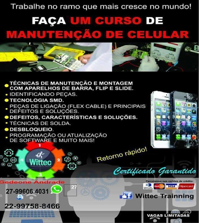 Curso tecnico de celulares