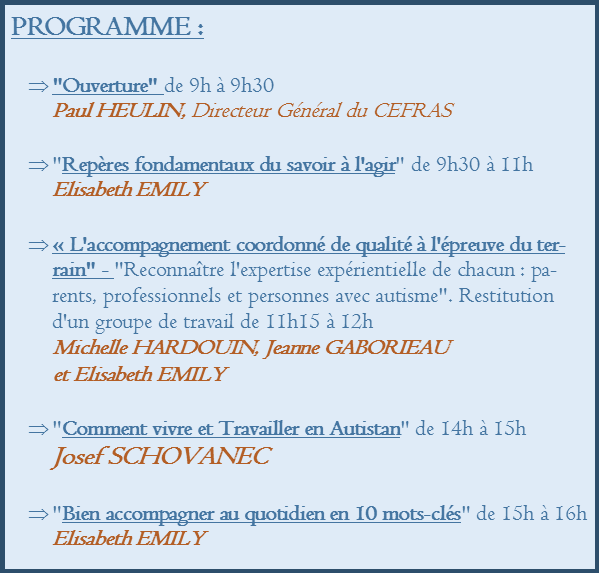 rencontres régionales de l'autisme toulouse
