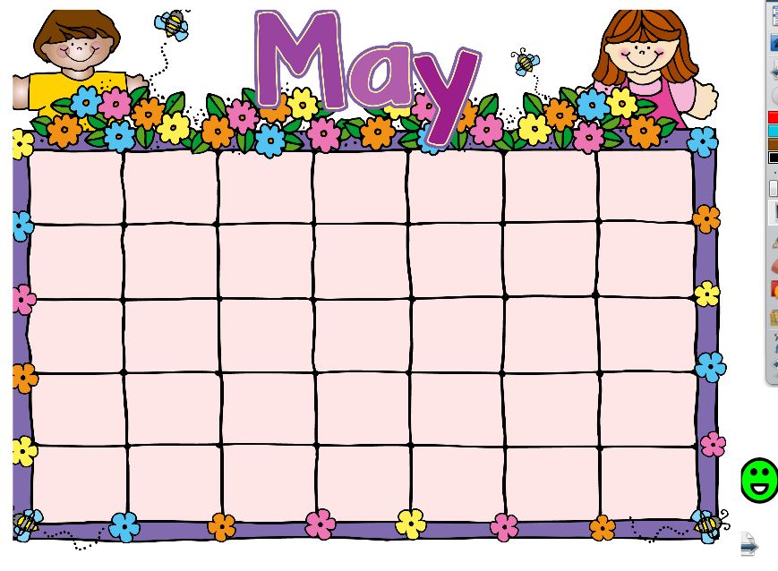 Promethean Board Calendar Linky Party Little Priorities