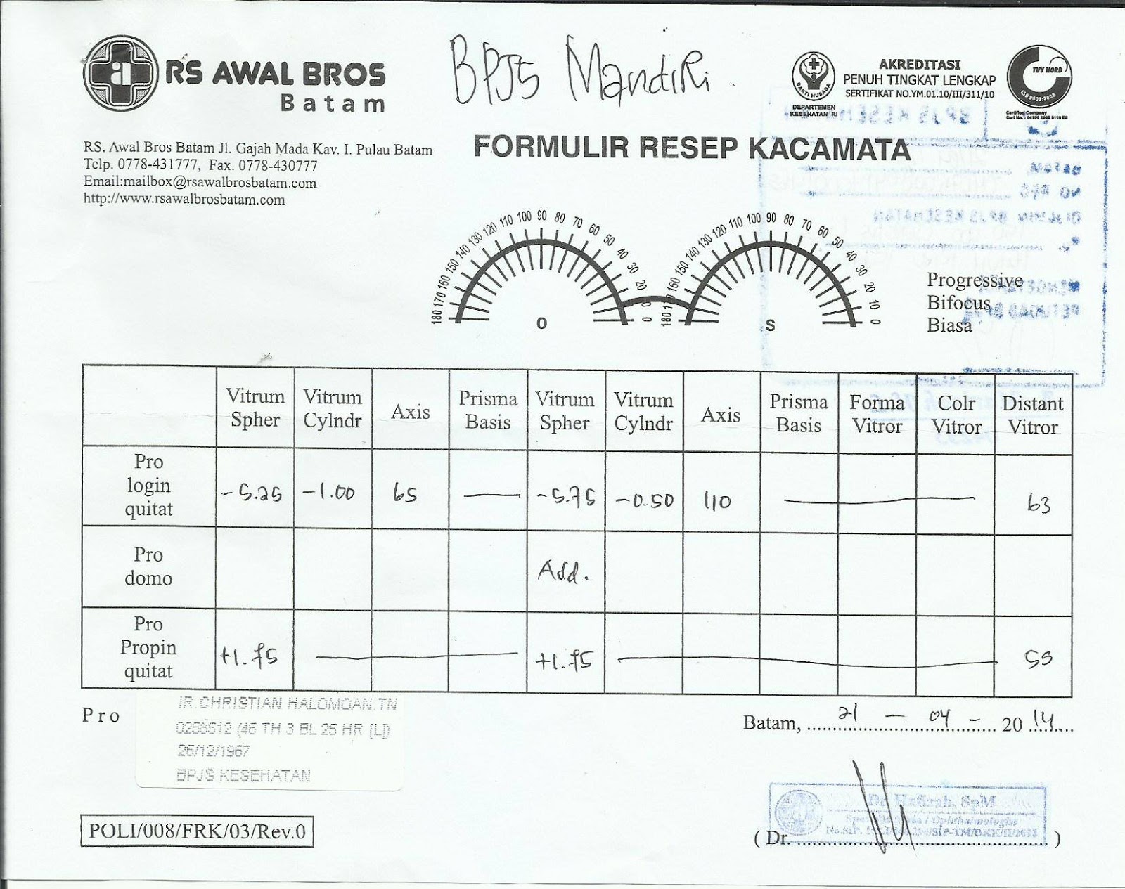 Sharing Cara Mendapatkan Kacamata Pakai Bpjs Bonus Tips