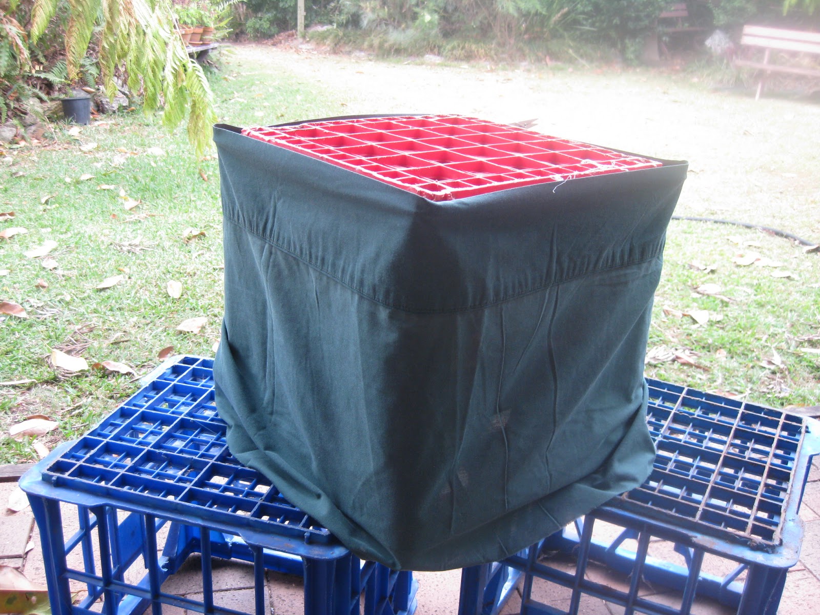 Easy to make fabric covers for milk crates!
