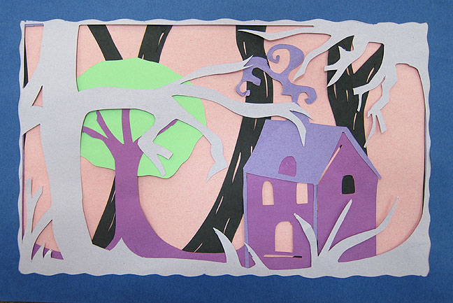 Mr Bobs Middle High School Art Room Construction Paper Layers Project Mr Bobs Middle High School Art Room Construction Paper Layers Project