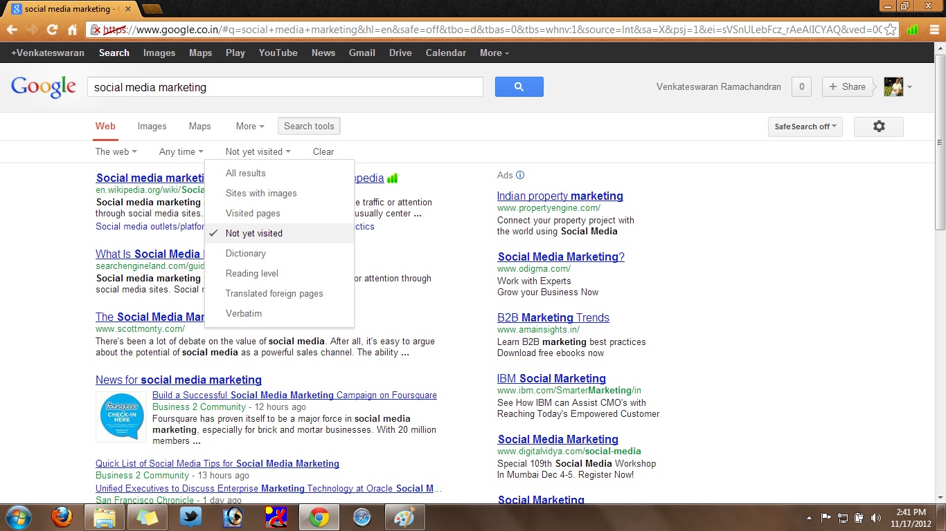 Make Google your default search engine