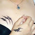 3D ANT AND SMALL BLACK DOLPHIN TATTOOS ON HAND AND CHEST