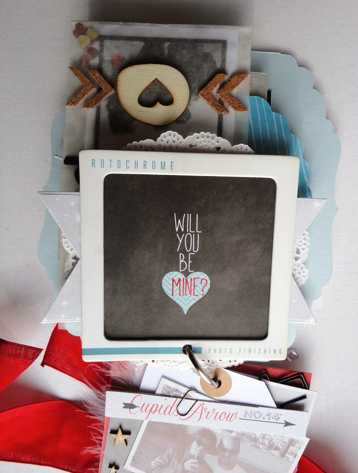 Instants de Scrap Mini album "Saint Valentin"