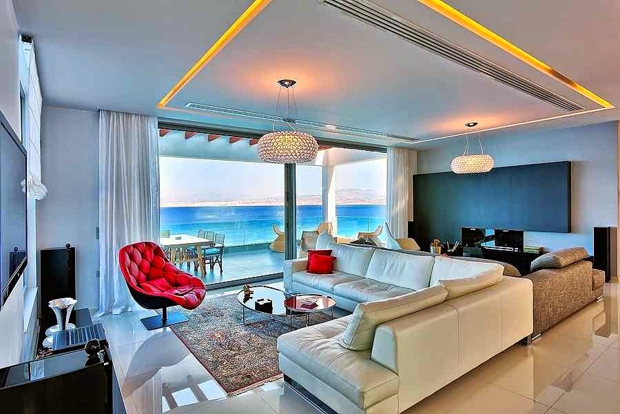 Casa de playa en Isla Creta con impresionantes vistas al mar Egeo