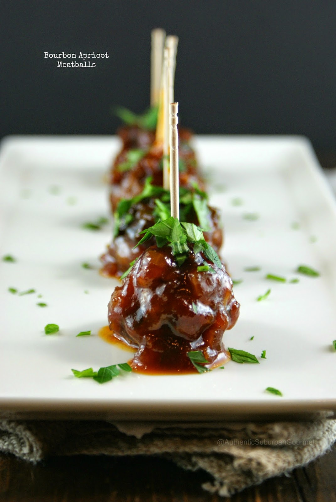 Authentic Suburban Gourmet Bourbon Apricot Meatballs Friday Night Bites