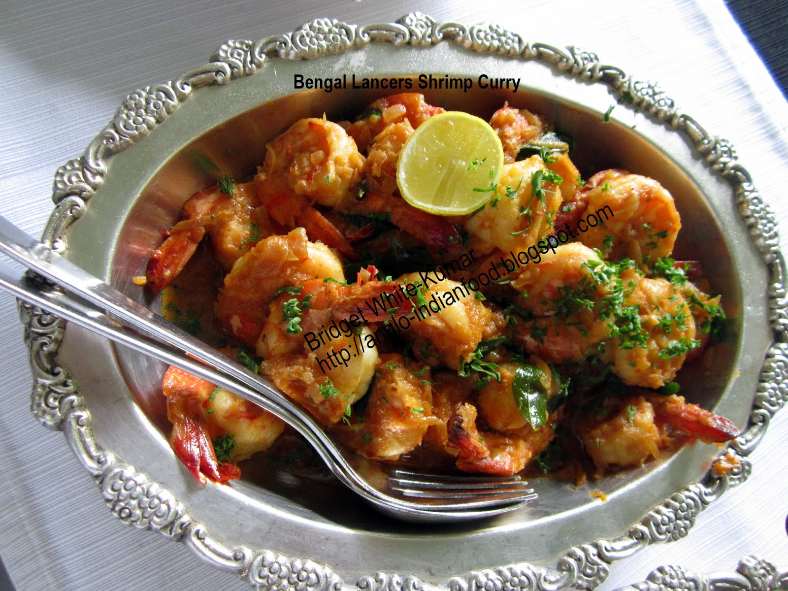 ANGLOINDIAN FOOD By Bridget WhiteKumar BENGAL LANCERS SHRIMP CURRY