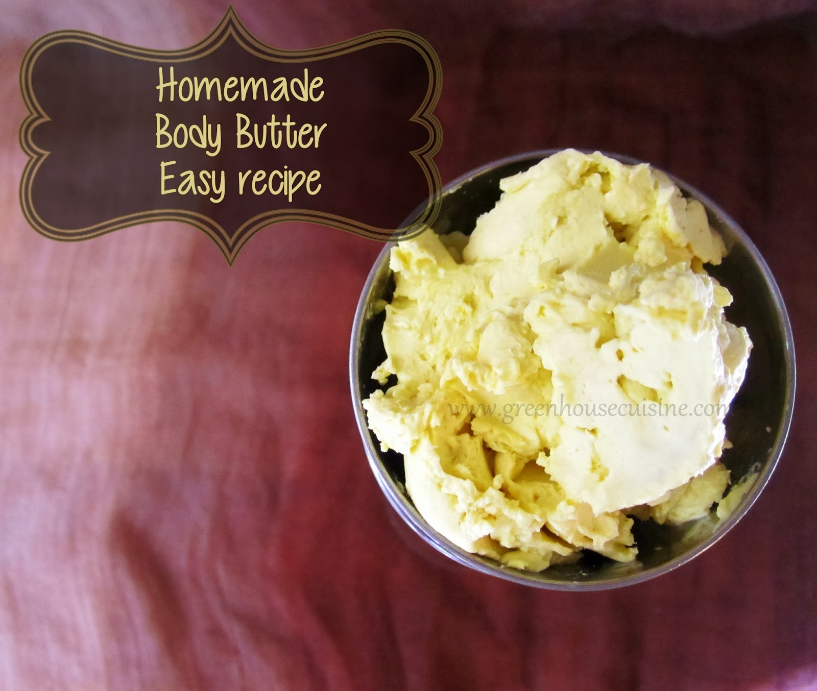 Cook with Esh All natural body butterhomemade recipe