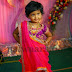 Girl in Orange and Pink Half Saree