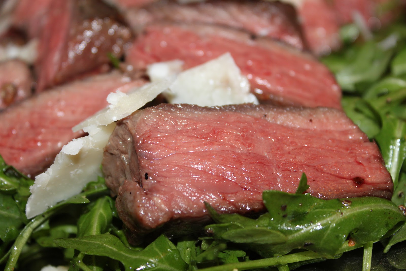 Domestic Divas Blog Sous Vide Bison with Arugula and Parmesan