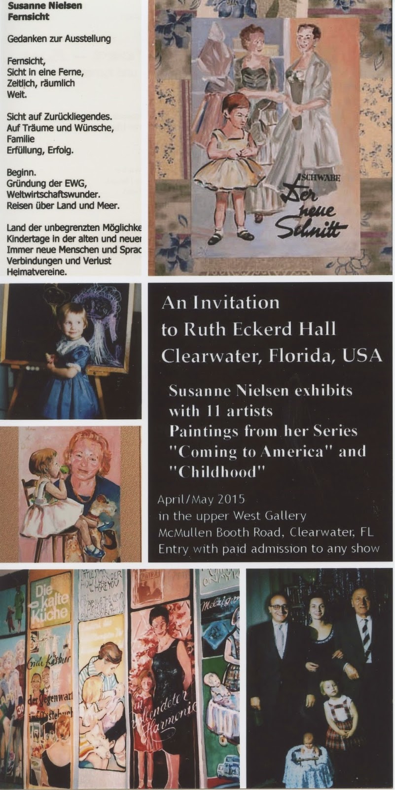 Susanne Nielsen Art Words Ruth Eckerd Hall Exhibition April May
