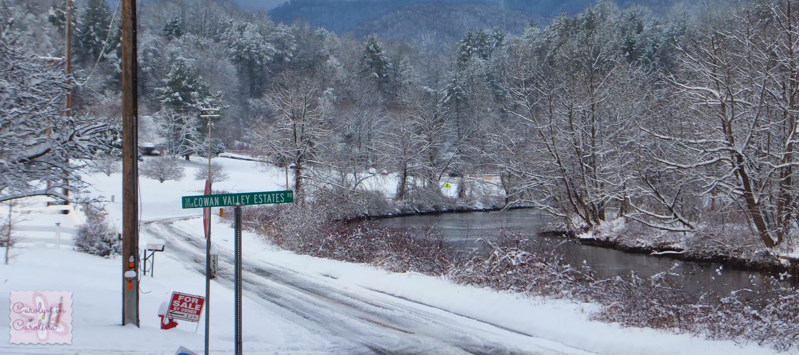 Carolyn in Carolina Snowfall in Sylva Part 1