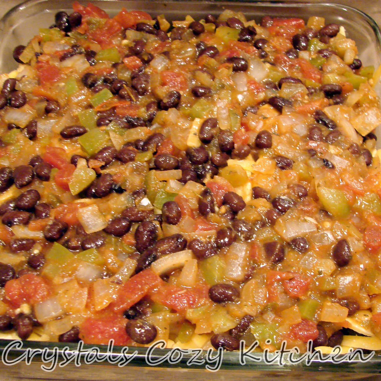 Crystal's Cozy Kitchen Black Bean Tortilla Casserole Freezer Meal Style